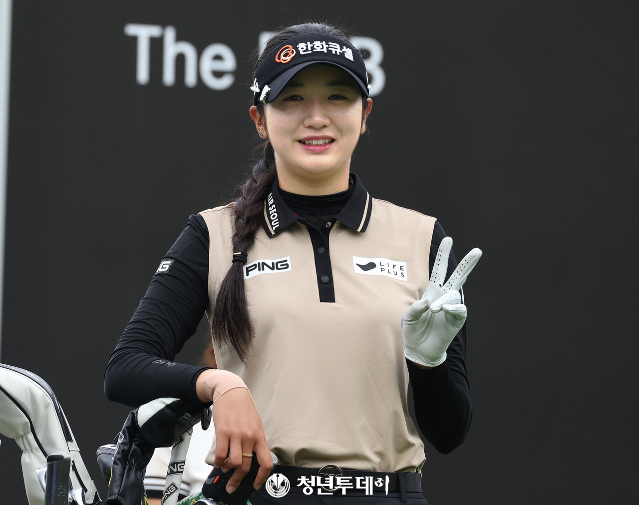 박혜준이 2일 경기도 양평에 위치한 더스타휴 골프&리조트(파72/6,787야드-예선6,689야드-본선)에서 막을올린 KLPGA ‘Sh수협은행 여자오픈’에서 우승을 향한 티샷에 앞서 포즈를 취하고있다. 2024.06.01.[양평=김원혁 기자]