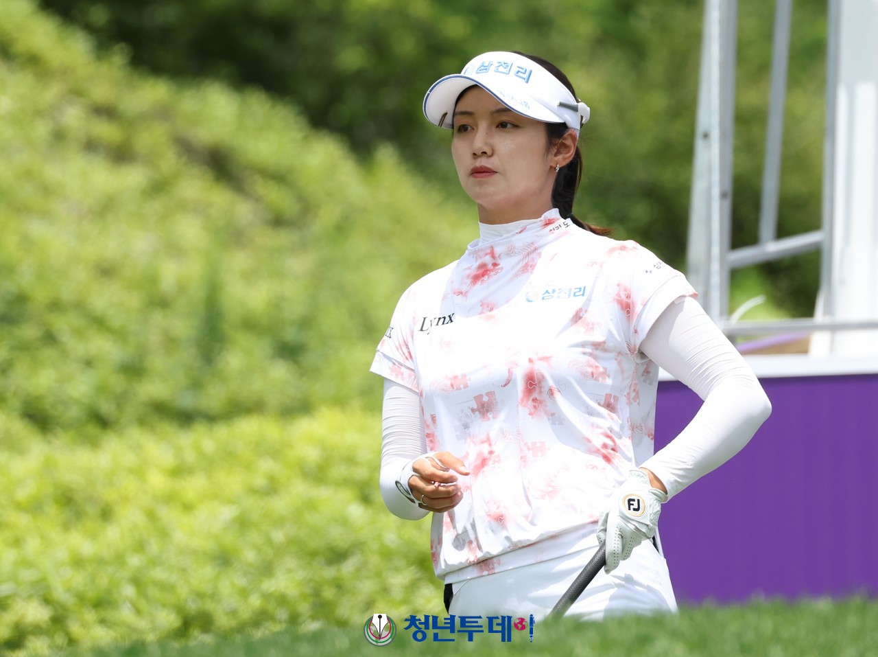 박도영이 11일 강원도 정선군에 위치한 하이원 컨트리클럽에서 열리는 ‘하이원리조트 여자오픈2024’에서 우승에 도전하는 드라이버 티샷을 하고있다. 2024.07.11. [사진=정선 김원혁 기자]