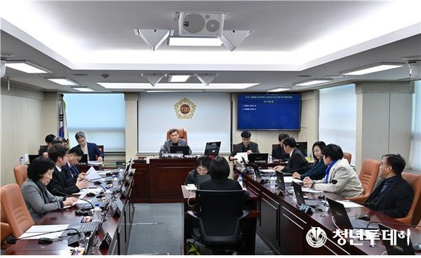 면목선 특위 회의 모습. 사진=서울시의회