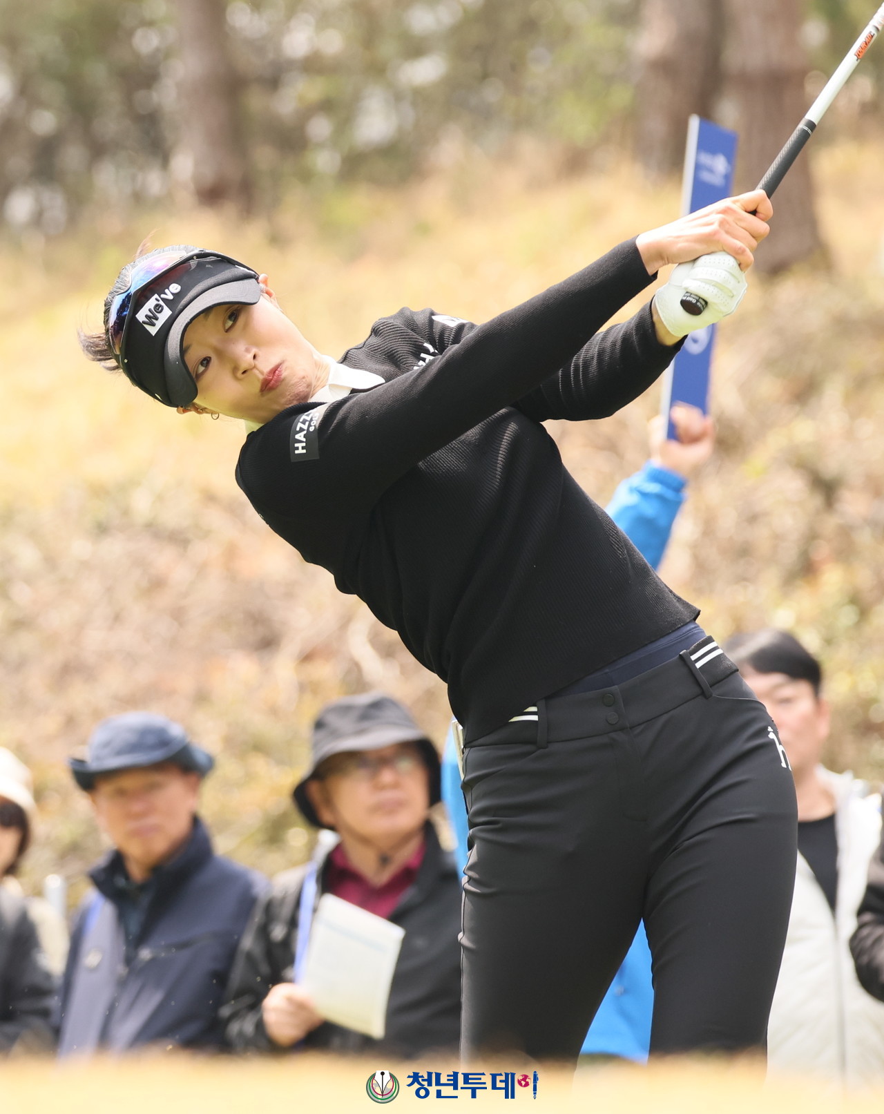 유효주가 대회 둘쨋날인 4일 우승을 향한 드라이버 티샷을 하고있다. 2025.04.04[사진=청년투데이 김충구 기자]