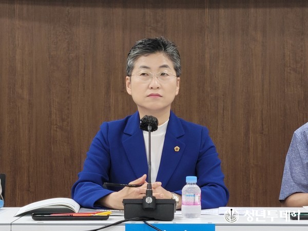 토론회를 개최한 유정희  서울시의원. 사진=장효남 기자