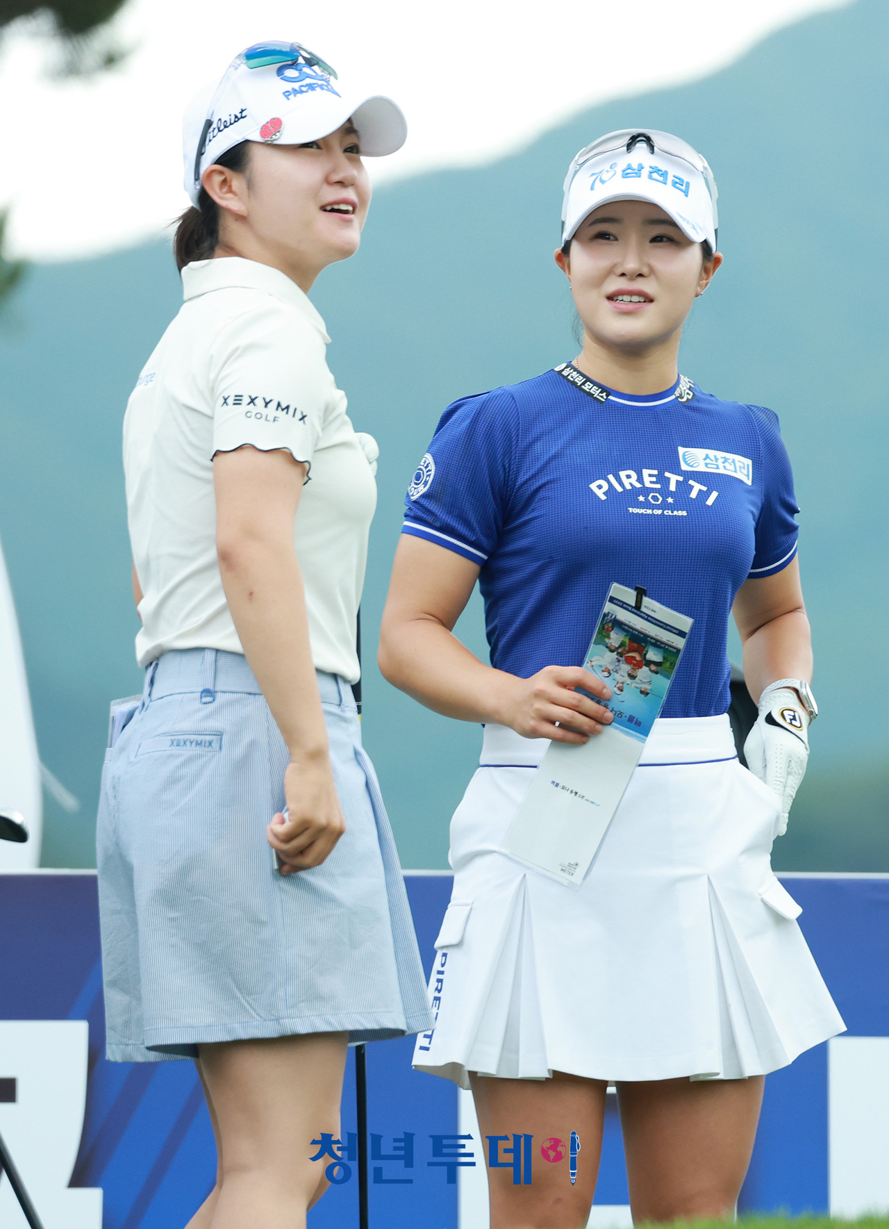 고지우가 강원도 평창에 위치한 버치힐 컨트리클럽(파 72/6,429야드)에서 막을 올린 2025 시즌 KLPGA투어 열네 번째 대회인 ‘맥콜 · 모나 용평 오픈’(총상금 10억 원, 우승상금 1억 8천만 원)에서 우승을 향한 티샷을 준비하고 있다. 2025.06.29 [사진=평창 김충구 기자]