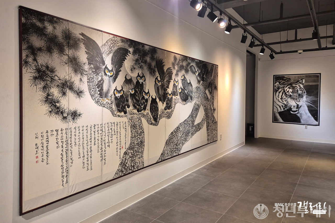 문대호의 개인전 모습. 사진=부산은행