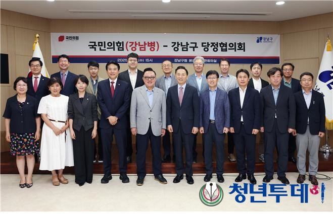 강남병 당정협의회 참석자들 모습. 사진=국민의힘 강남병 당협