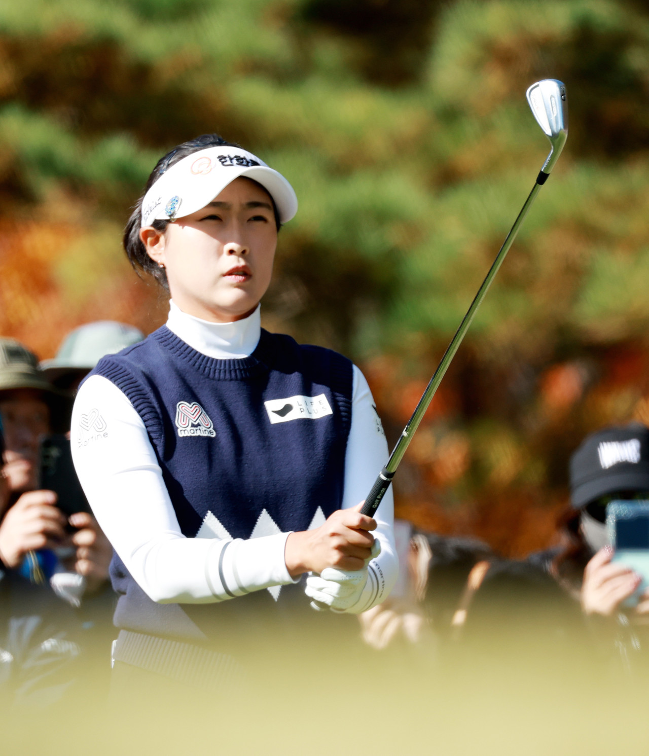 김민주가 대회마지막날인 16일 1번홀 우승을 향한 경기를 펼치고 있다.2025.11.16[사진=경주 김원혁 기자]